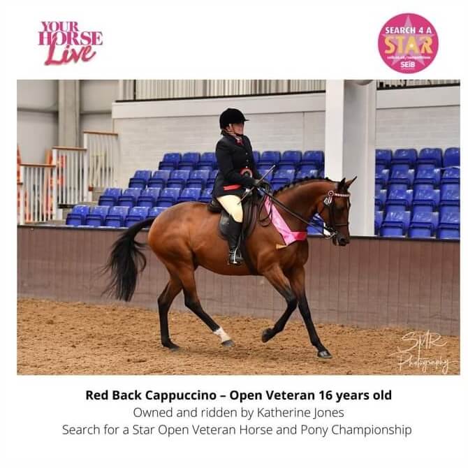 kat williams-jones riding redbackcappuchino aka dottie her ex-racehorse